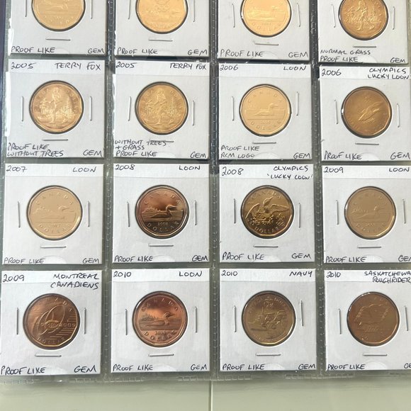 1987 to 2023 Canada Loonie Uncirculated 76 x $1 Coin Set! - Picture 7 of 16